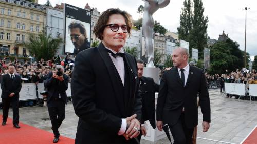 Johnny Depp – příjezd na slavnostní zakončení